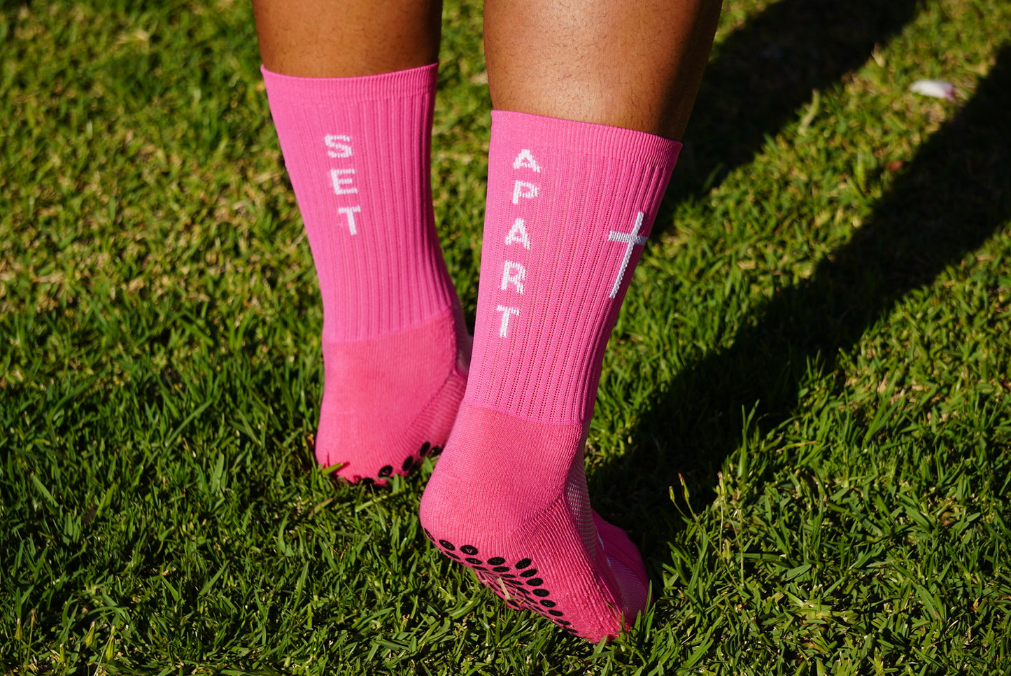 Pink Grip Socks